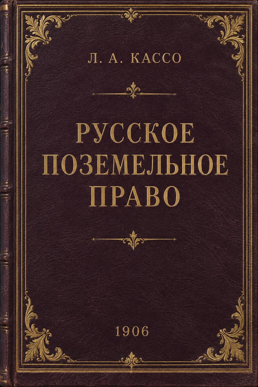 Обложка книги «Русское поземельное право»