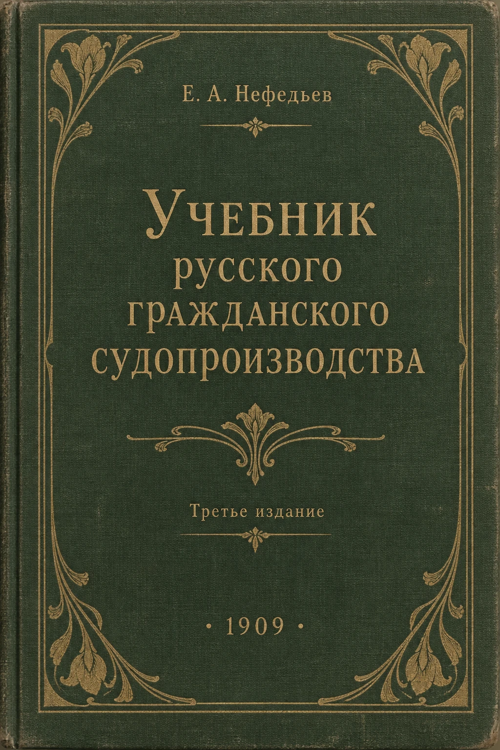 Обложка книги «Учебник русского гражданского судопроизводства»