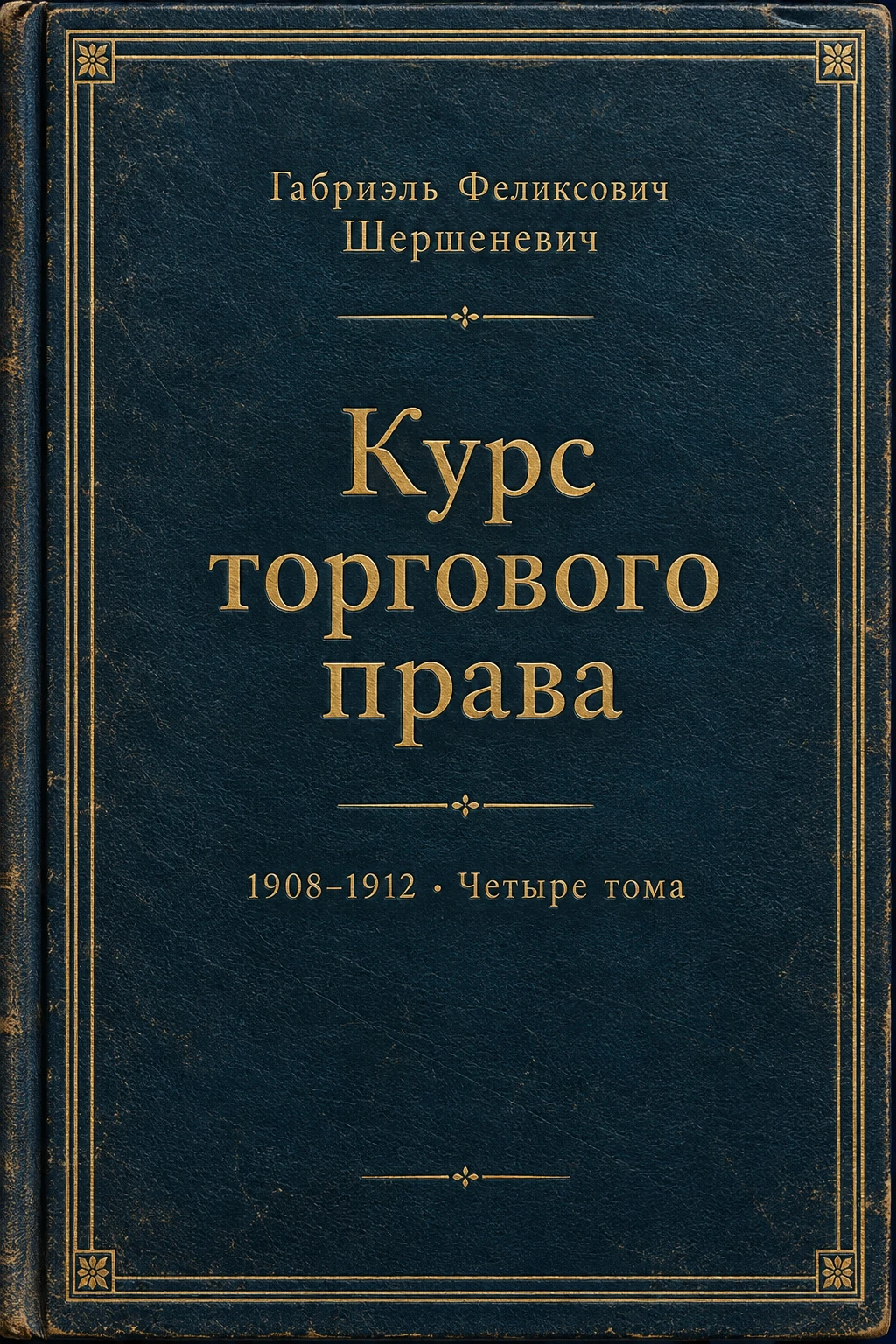 Обложка книги «Курс торгового права»